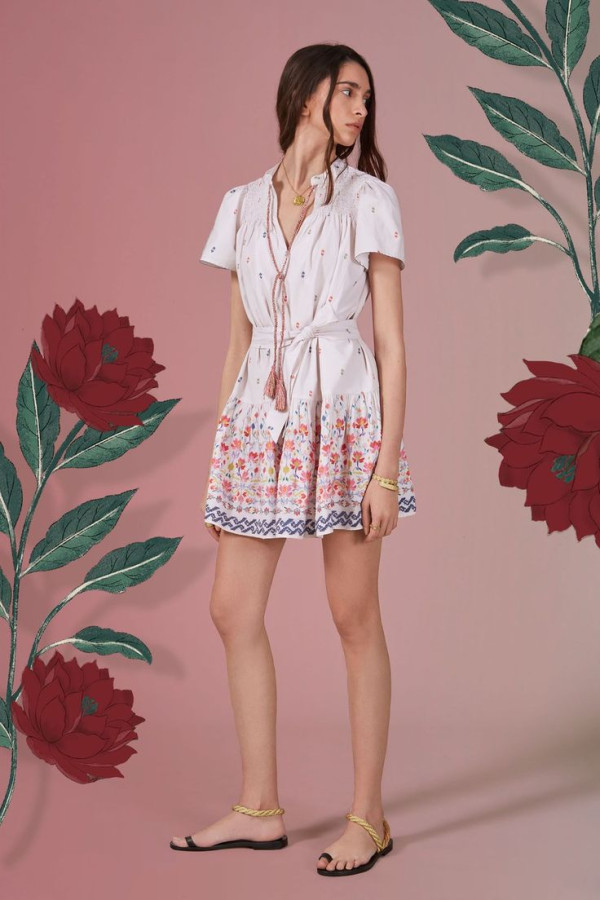 Платье с цветочным принтом