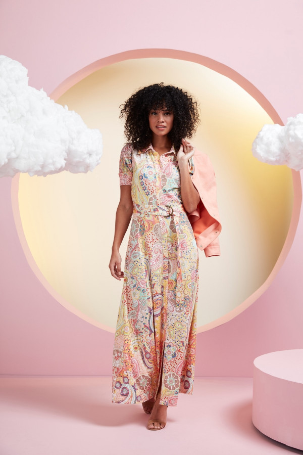 Платье с этническим принтом